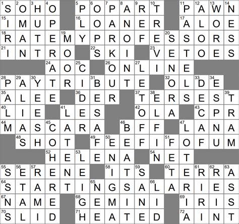 LA Times Crossword 9 May 23, Tuesday - LAXCrossword.com