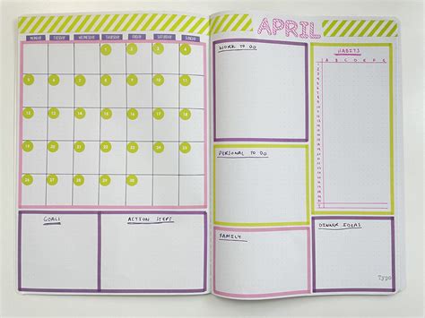 Calendar Layout For Bullet Journal Printable - 2024 CALENDAR PRINTABLE