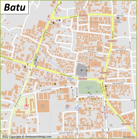 Batu Map | Indonesia | Detailed Maps of Batu City