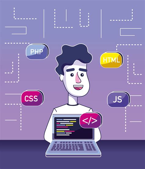 Software programmer cartoon 689930 Vector Art at Vecteezy