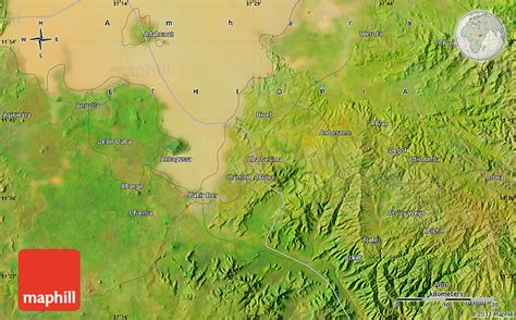 Satellite Map of Bahir Dar