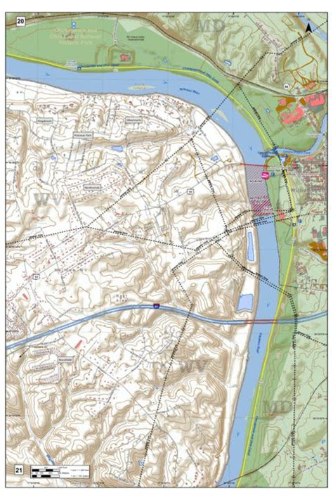 Potomac River Atlas of Washington County Maryland Map Bundle by ...