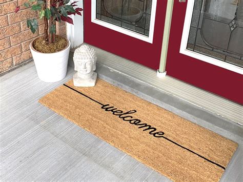 Jodi Welcome Extra Large Coir Double Doormat | Door mat, Large door mats, Outdoor door mat