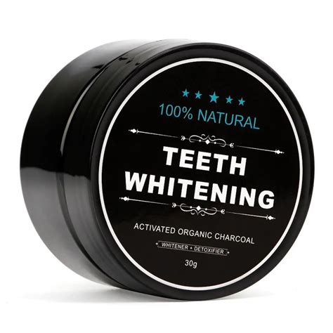 30g 100% Natural Teeth Whitening Whitener Activated Organic Charcoal ...