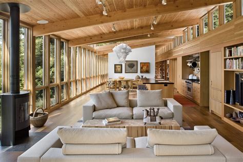 Modern Open Plan Wood House In The Middle Of A Forest | iDesignArch ...