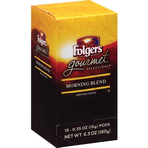 Folgers®, FOL63104, Gourmet Selections Med Roast Coffee Pods, 18 / Box ...