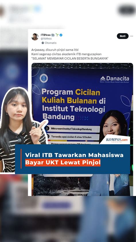 Viral ITB Tawarkan Mahasiswa Bayar UKT Lewat Pinjol