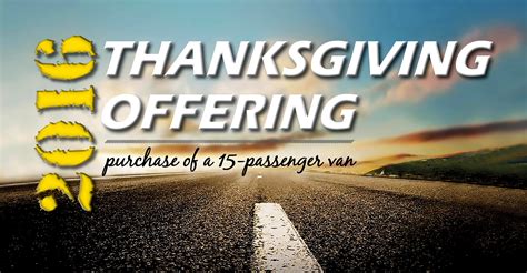 Thanksgiving Offering – Bible Baptist Church