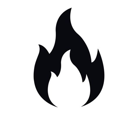 Fire sign. Fire flame icon isolated on white background. Vector illustration | Fire icons, Fire ...