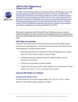 Uspto Fillable Forms - Fill Online, Printable, Fillable, Blank | pdfFiller