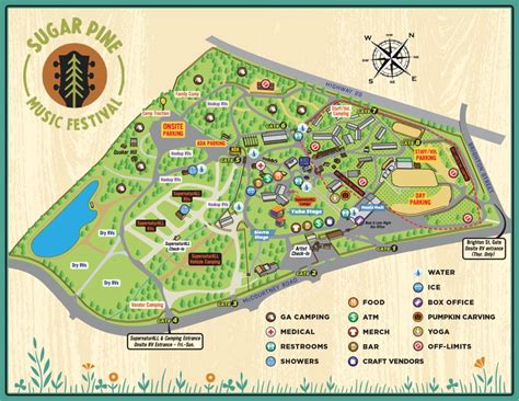 Map - Sugar Pine Music Festival