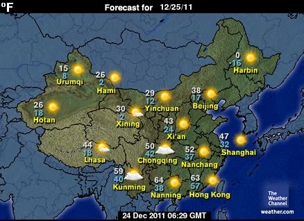 The Original Weather Blog: Santa Cruising Over China - Weather Good...