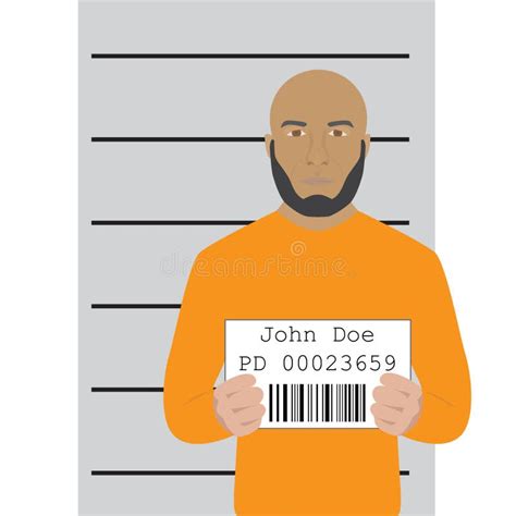 Mugshot stock vector. Illustration of male, jail, police - 69048816