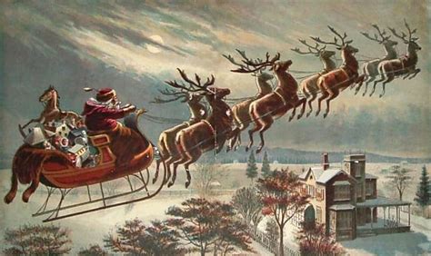 Santa Reindeer Fly Christmas | BourbonBlog