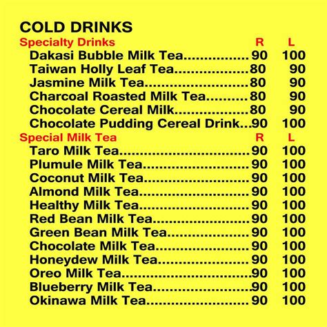 Dakasi Menu Special Drinks | purpledoll | Flickr