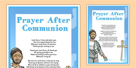 Prayer After Communion Display Poster (Teacher-Made)