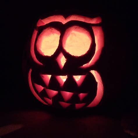 Owl pumpkin - Hello! Hooray!