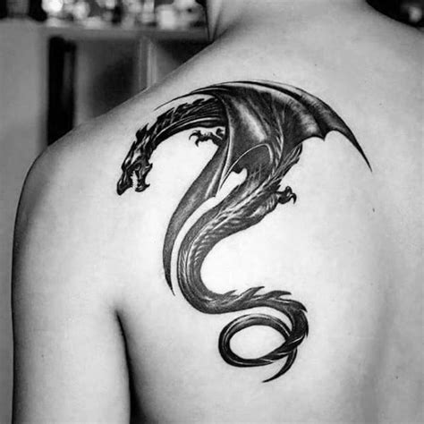 40 Dragon Shoulder Tattoo Designs For Men - Manly Ink Ideas