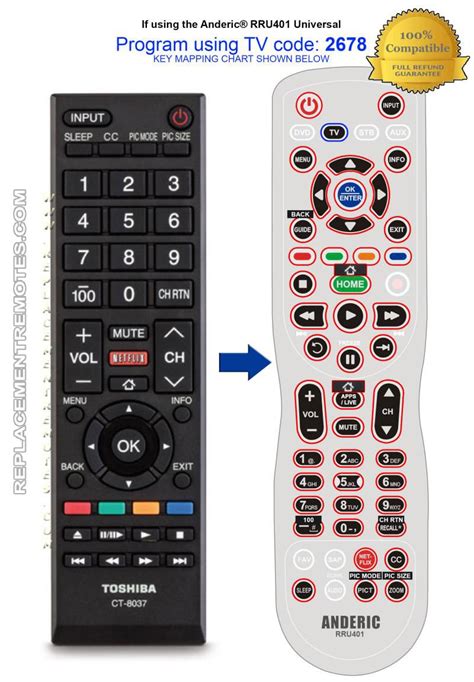 Buy TOSHIBA CT-8037 CT8037 -75037885 TV Remote Control