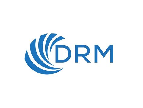 DRM letter logo design on white background. DRM creative circle letter logo concept. DRM letter ...