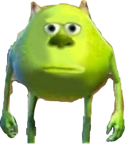 mike wazowski-sulley face swap transparent Blank Template - Imgflip