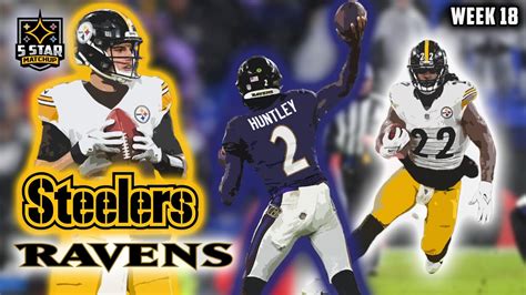 The Steelers Make the Playoffs! Steelers vs Ravens Week 18 Highlights | 5 Star Matchup - YouTube