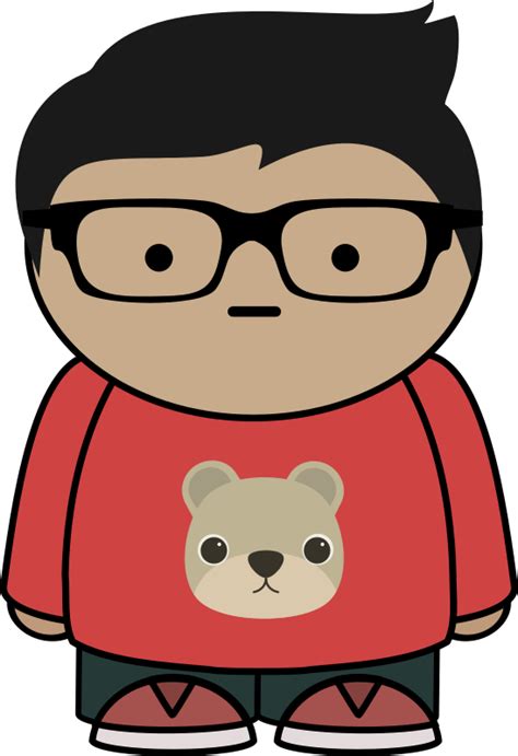 Boy with glasses - Openclipart