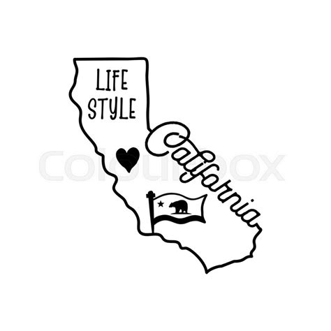 California State Flag Tattoo