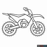 Dirt Bike Coloring Page  Easy Drawing Guides sketch template