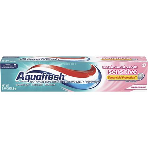 Aquafresh Sensitive Toothpaste for Sensitivity and Cavity Protection, 5.6 ounce - Walmart.com ...