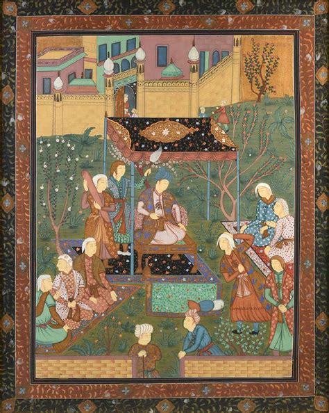 A PAINTING, PERSIAN, SAFAVID DYNASTY (1501-1736) STYLE,