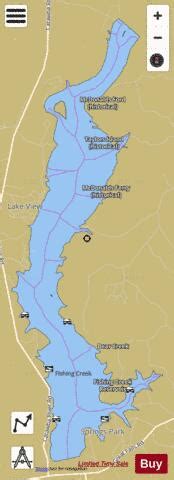 Fishing Creek Reservoir Fishing Map | Nautical Charts App