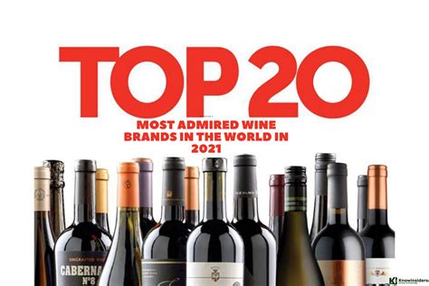 Top 20 Most Admired Wine Brands in the World | KnowInsiders