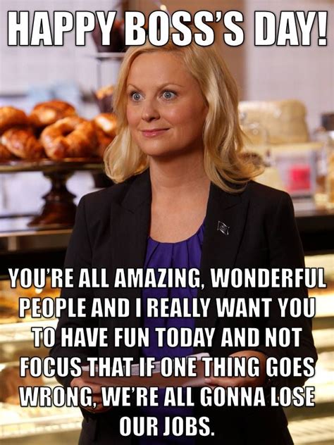 Happy Boss's Day / Leslie Knope / Parks and Rec / #ParksandRec / Amy Poehler Parks N Rec, Parks ...