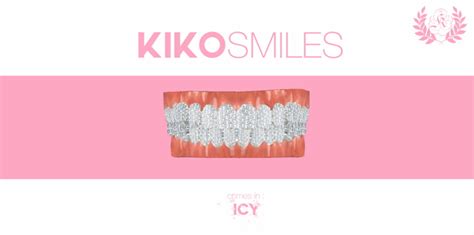 Kiko Smiles: Realistic Teeth (Icy)🦷 | Sims 4 body mods, The sims 4 skin ...