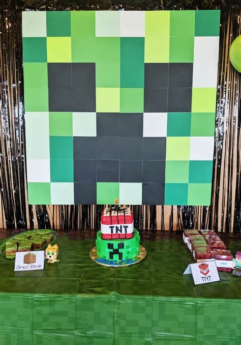 Minecraft Birthday Decoration Ideas - Printable Templates Free