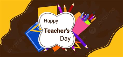 Happy Teachers Day Design With Banner Background, Teacher S Day ...