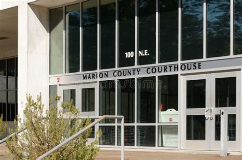 Sign with Name of Marion County Courthouse in Salem Oregon Editorial ...