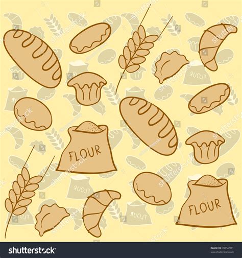 Bread Pattern Stock Vector (Royalty Free) 70459981 | Shutterstock