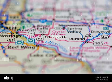 Ellsworth wisconsin map hi-res stock photography and images - Alamy