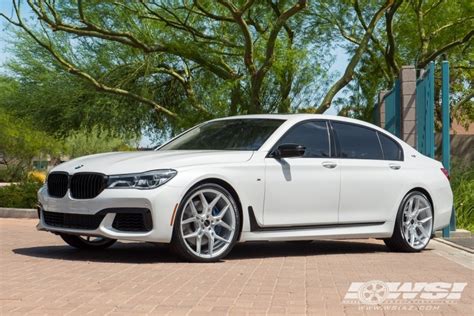 2018 BMW 7-Series with 22" Giovanna Haleb in Silver Machined wheels ...