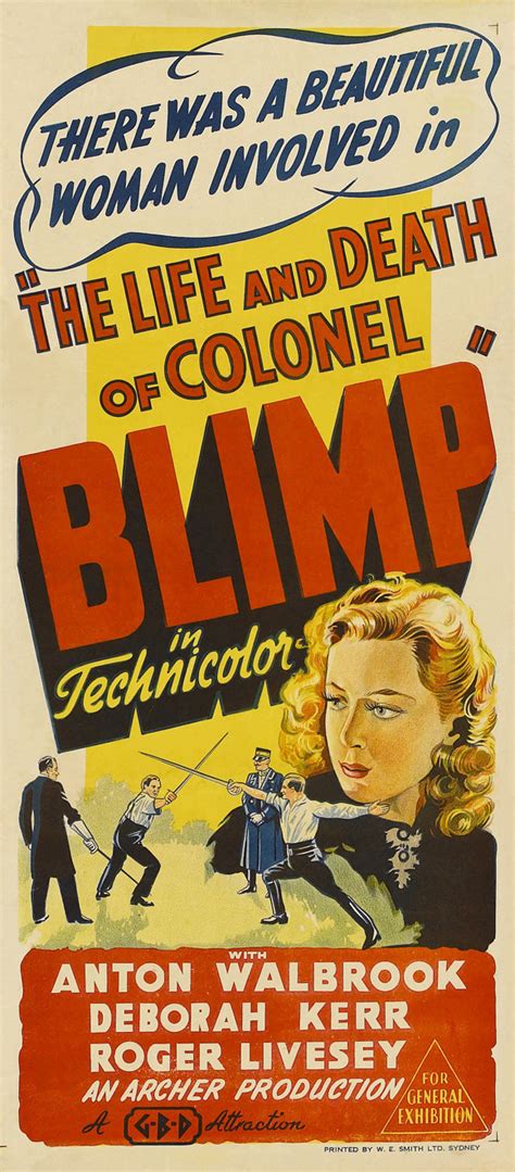 Deborah Kerr - The Life and Death of Colonel Blimp Australian Movie ...