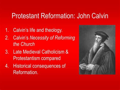 PPT - Protestant Reformation: John Calvin PowerPoint Presentation, free download - ID:738522