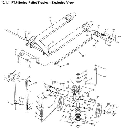 Jet 151009_PT-2748J Pallet Truck Parts - Jet Pallet Truck Parts - Jet Parts - Tool Parts