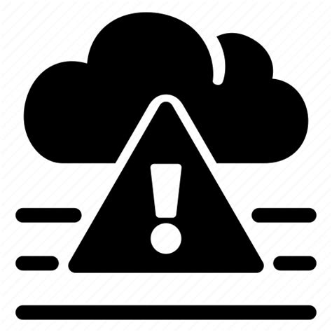 Caution, climate, cloud, fog, severe, weather icon