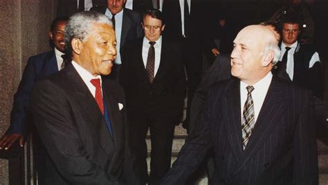 Nelson Mandela and FW De Klerk by Raymond Louw