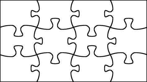 Puzzle Outline - ClipArt Best