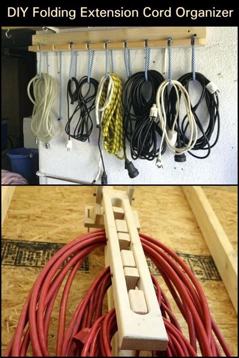 DIY Folding Extension Cord Organizer - DIY projects for everyone! | Cord organization, Diy ...