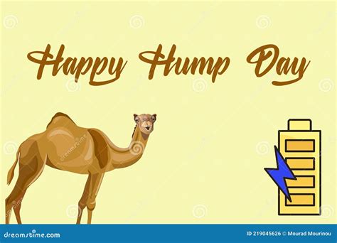 Illustration of the `Happy Hump Day` - Happy Wednesday - Stock ...