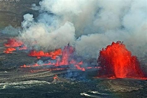 Hawaii's Kilauea volcano erupts for third time in 2023; no current threat to downslope ...